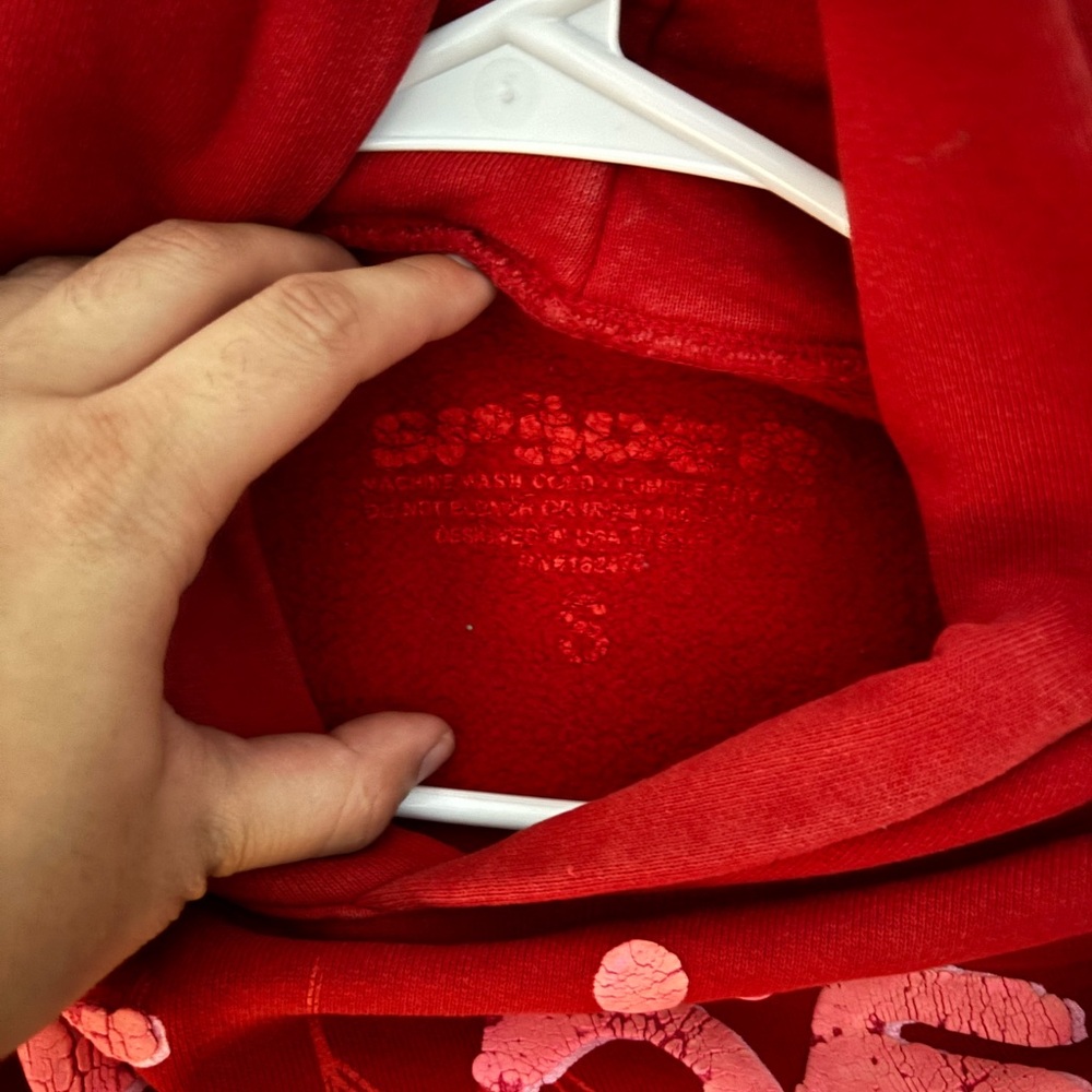 Men's Red Crewneck Sweater - Picture 3 of 3